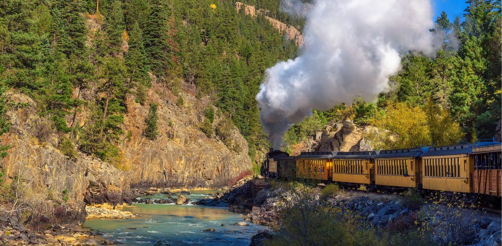 Scenic Train Rides - Historic Durango & Silverton train, San Juan National Forest , Colorado